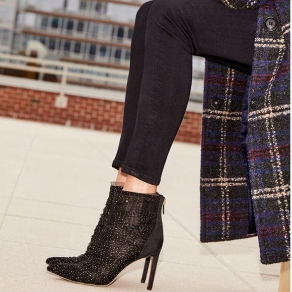 Sam Edelman Shoes - Sam Edelman Farren Glitter Tulle Booties